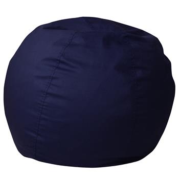 Flash Furniture Small Kids Bean Bag Chair, Solid Navy Blue