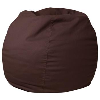 Flash Furniture Small Bean Bag Chair For Kids And Teens, Solid Brown