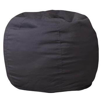 Flash Furniture Small Bean Bag Chair For Kids And Teens, Solid Gray