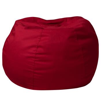 Flash Furniture Small Kids Bean Bag Chair, Solid Red