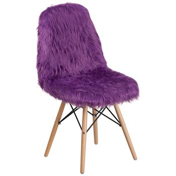 Flash Furniture Shaggy Dog Accent Chair, Purple
