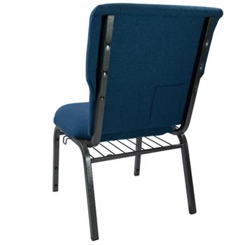 Flash Furniture Advantage Navy Discount Church Chair, 21&quot; Wide