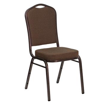 HERCULES Series Crown Back Stacking Banquet Chair in Burgu Flash Furniture 4 Pk