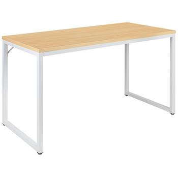 Flash Furniture 47&quot; Tiverton Industrial Modern Desk, Maple/White