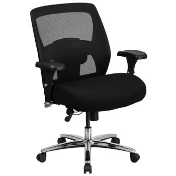 Flash Furniture Hercules Series 24/7 Intensive Use Big &amp; Tall, Black Mesh Executive Ergonomic Office Chair