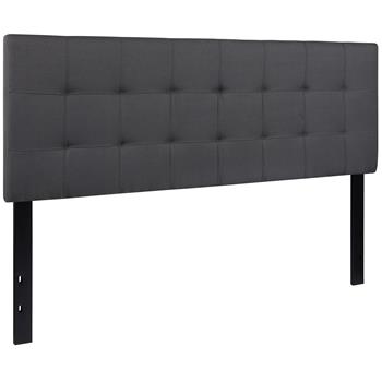 Flash Furniture Bedford Tufted Upholstered Queen Size Headboard In Dark Gray Fabric