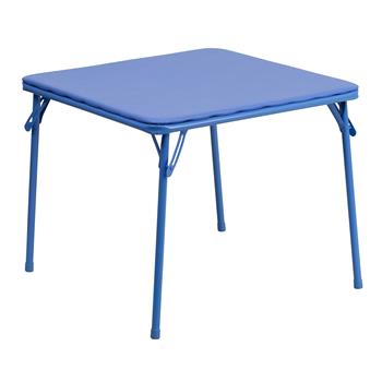 Flash Furniture Kids Folding Table, Blue