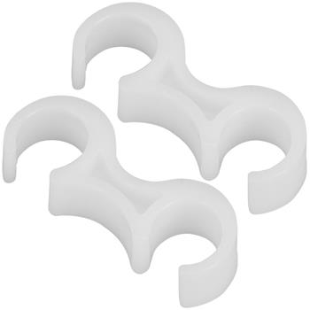 Flash Furniture Ganging Clips, Plastic, White, 2 Clips