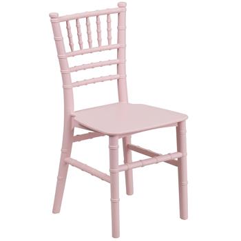 Flash Furniture Kids Chiavari Chair, Resin, Pink