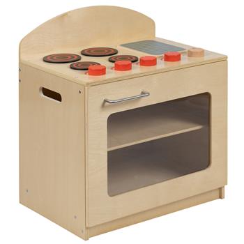 Flash Furniture Children&#39;s Wooden Kitchen Stove For Commercial Or Home Use, Safe, Kid Friendly Design