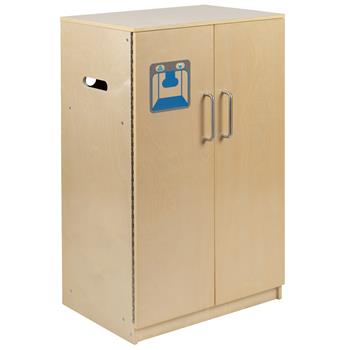 Flash Furniture Children&#39;s Wooden Kitchen Refrigerator For Commercial Or Home Use, Safe, Kid Friendly Design