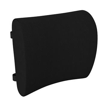 Flash Furniture Rey Lumbar Support Pillow, Seat Cushion with Adjustable Straps, Black