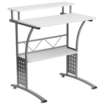 Flash Furniture Clifton White Computer Desk