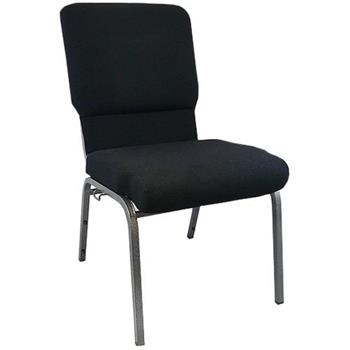 Flash Furniture Advantage Black Church Chairs 18.5 in. Wide