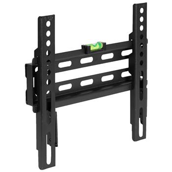 Flash Furniture Flash Mount Fixed TV Wall Mount With Built-In Level, Fits Most TV&#39;s 17&quot; - 42&quot;, Weight Capacity 66LB
