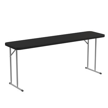 Flash Furniture 6&#39; Black Plastic Folding Training Table