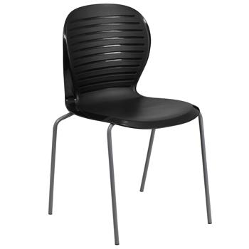 Flash Furniture Hercules Series Stack Chair, 551 lb Capacity, Black