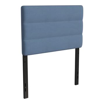 Flash Furniture Paxton Stitched Fabric Upholstered Headboard, Adjustable Height, Twin Size, Blue