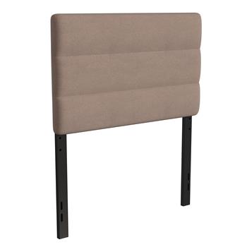 Flash Furniture Paxton Stitched Fabric Upholstered Headboard, Adjustable Height, Twin Size, Taupe