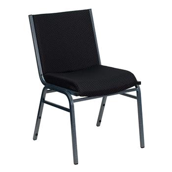 Flash Furniture HERCULES Series Heavy Duty Black Dot Fabric Stack Chair