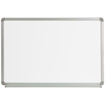 Flash Furniture Cardim Magnetic Marker Board, 3 ft W x 2 ft H, Porcelain