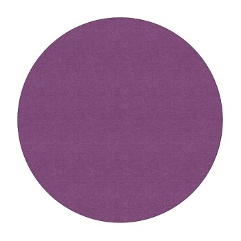 Flagship Carpets Solid Round Rug, Pretty Purple, 6&#39;