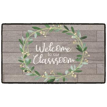 Flagship Carpets Farmhouse Collection, Welcome To Our Classroom Rug, 20&quot; x 34&quot;, Multi-Colored