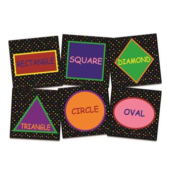 Flagship Carpets My Seating Shapes Classroom Seating Squares, 15&quot; x 15&quot;, Multi-Colored, 6/BX