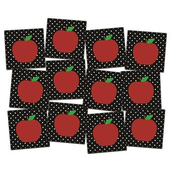 Flagship Carpets Apple of My Eye Seating Squares, 15&quot; x 15&quot;, Multi-Colored, Set of 12