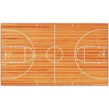 Flagship Carpets Basketball Court Activity Rug, 20&quot; x 34&quot;, Multi-Colored