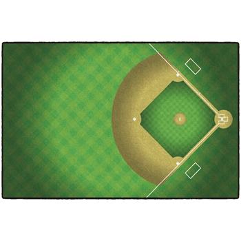 Flagship Carpets Baseball Field, Baseball Field Rug