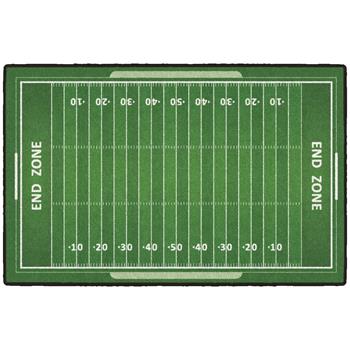 Flagship Carpets Football Field Activity Rug 30&quot; x 46&quot;, Multi-Colored