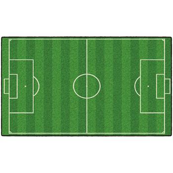Flagship Carpets Soccer Field Activity Rug, 20&quot; x 34&quot;, Multi-Colored