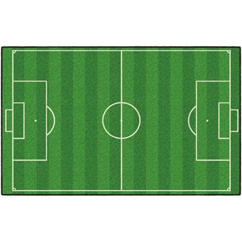 Flagship Carpets Soccer Field Activity Rug, 5&#39; x 8&#39;, Multi-Colored
