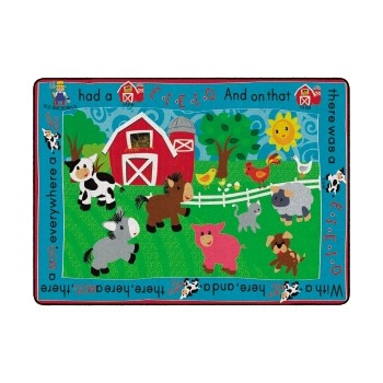 Flagship Carpets Printed Infant Toddler Rug, Rectangle, 6&#39; x 8&#39; 4&quot;