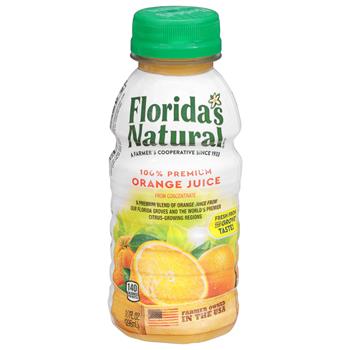 Florida&#39;s Natural 100% Premium Orange Juice, 10oz, 24 Bottles/Case