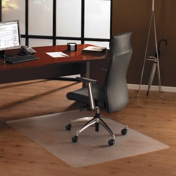 Floortex Cleartex Ultimat Polycarbonate Chair Mat for High Pile Carpets, 60 in L x 48 in W, Clear