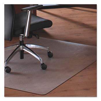 Floortex Megamat Hard Floor/All Pile Chair Mat, 53 in L x 46 in W, Rectangular, Polycarbonate, Clear