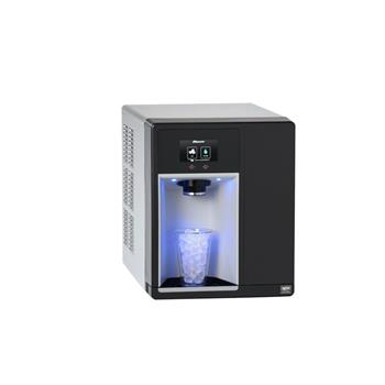 Follett 7 Series Countertop Ice &amp; Water Dispenser with Filter, 125 lb Production, 7 lb Capacity, 15&quot; W x 23&quot; D,  Black/Silver
