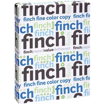 Finch Fine Color Copy Cover Stock, 98 Bright, 80 lb, 12&quot; x 18&quot;, White, 500 Sheets/Carton