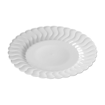 Fineline 6&quot; Dessert Plate, White, 180/CS