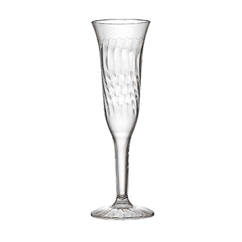 Fineline 5 oz. 1 Piece Champagne Flute, Clear, 96/CS