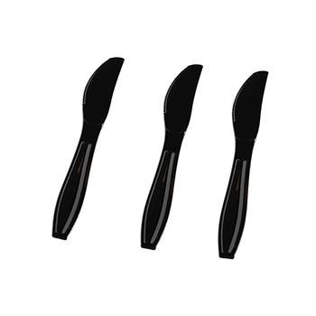 Fineline Extra Heavy Cutlery-Knives, Black, 1000/CS
