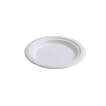Fineline Round Plates, Bagasse, 6&quot;, White, 1000 Plates/Case