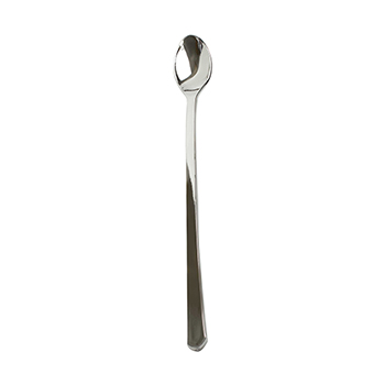Fineline Cocktail Spoons, Plastic, 6&quot;  L, Silver, 400 Cocktail Spoons/Case