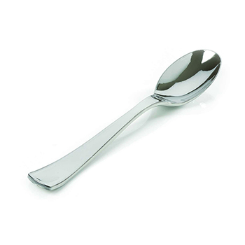 Fineline 6&quot; Heavy Weight Soup Spoons, Silver, 600/CS