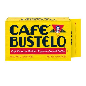 Caf&#233; Bustelo Ground Coffee, Espresso, 10 oz. Brick Pack, 24/CT
