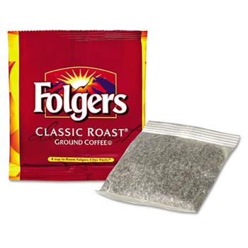 Folgers&#174; Coffee Filter Packs, Regular, In-Room Lodging, .6 oz., 200/Carton