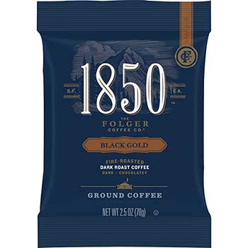 1850 Coffee Fraction Pack, Black Gold, 2.5 oz. Packet, 24/CT