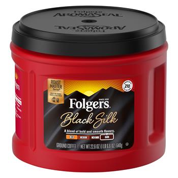 Folgers&#174; Ground Coffee, Black Silk, 22.6 oz. Canister